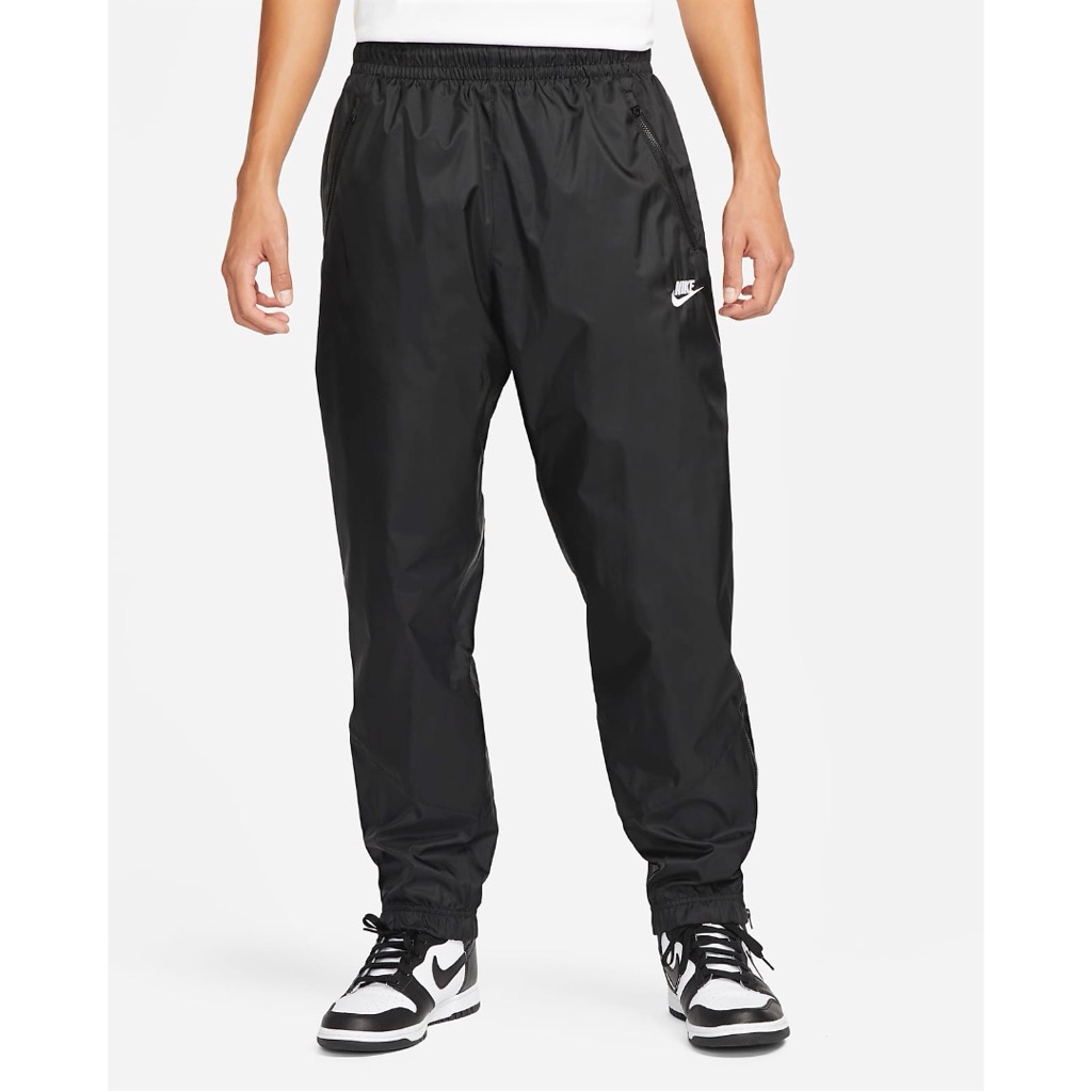 Nike Mens Classic Woven Mesh-Lined Windbreaker Pants Charcoal Gray. Zero Flaws